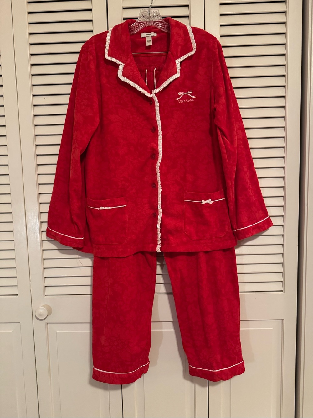 Vera Wang Pajama Set with White Trim
